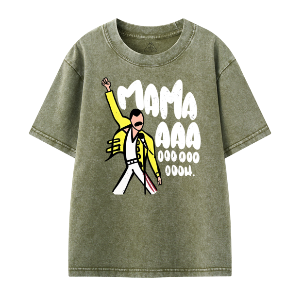 Mama Aaa Oooh Toddler&Kids Washed Tees          