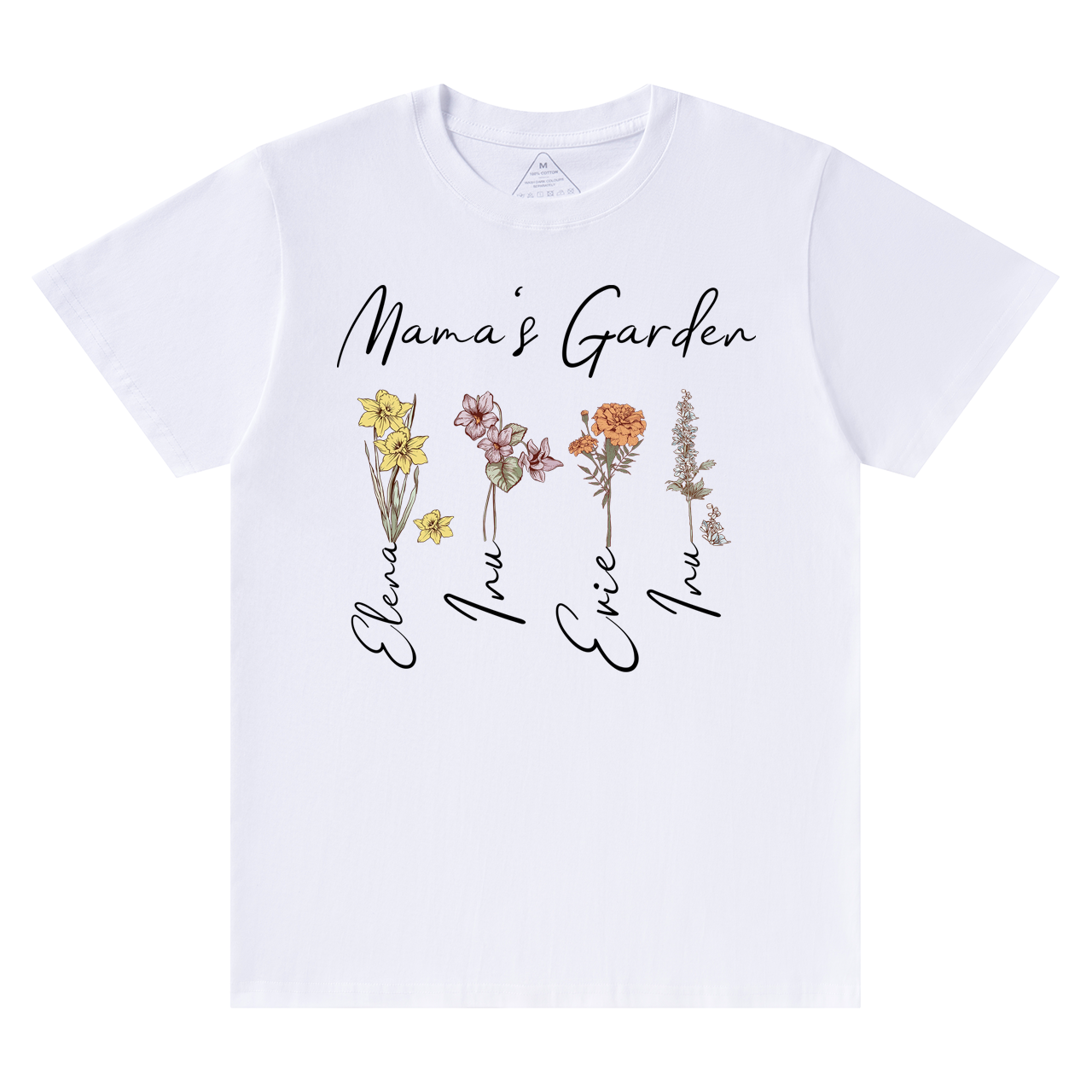 Mama's Birth Month Garden T-Shirts