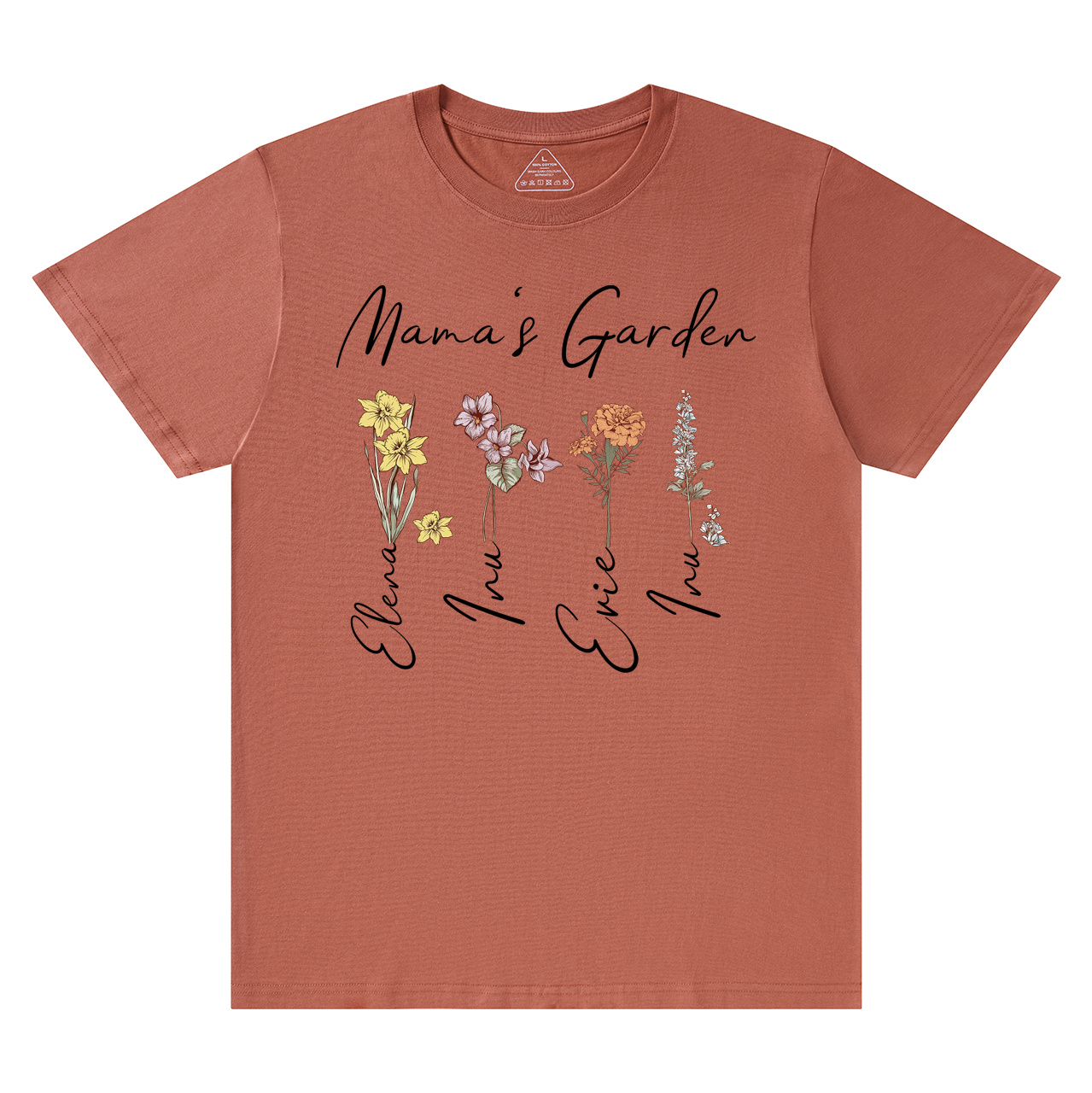 Mama's Birth Month Garden T-Shirts