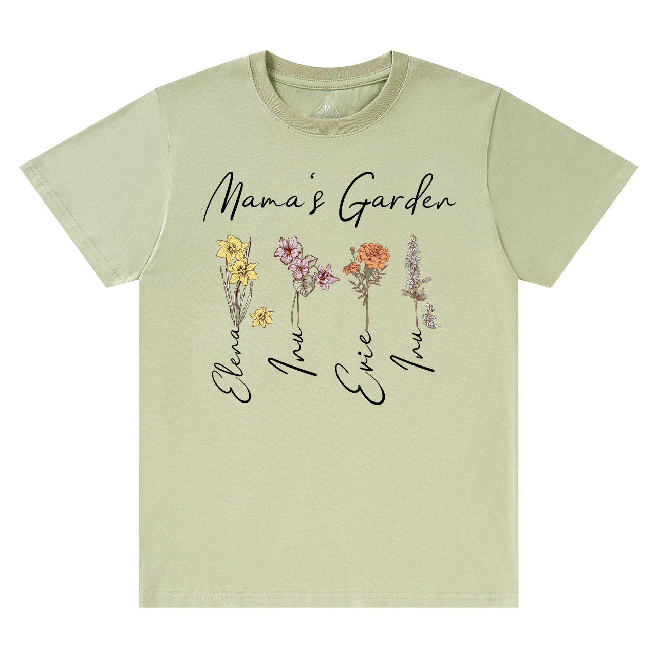 Mama's Birth Month Garden T-Shirts