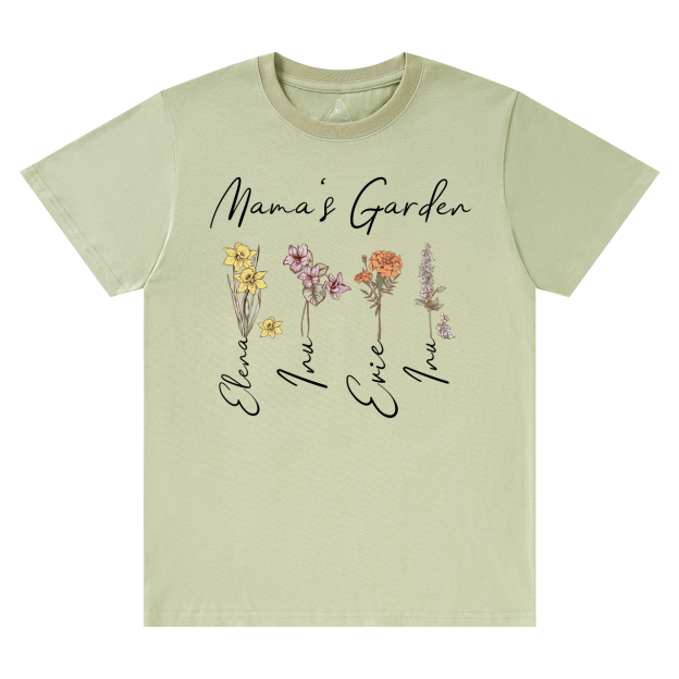 Mama's Birth Month Garden T-Shirts