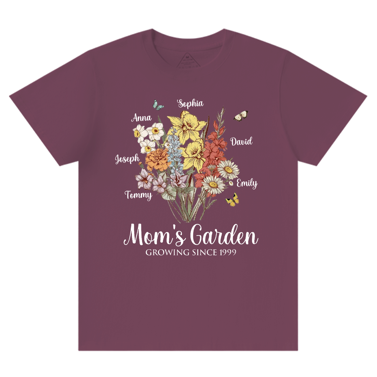 Personalized Mom's Garden T-Shirts