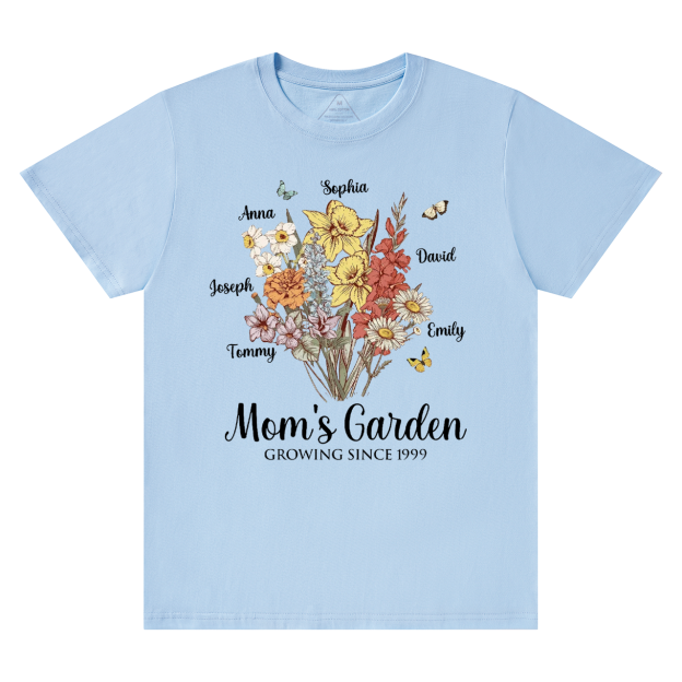 Personalized Mom's Garden T-Shirts