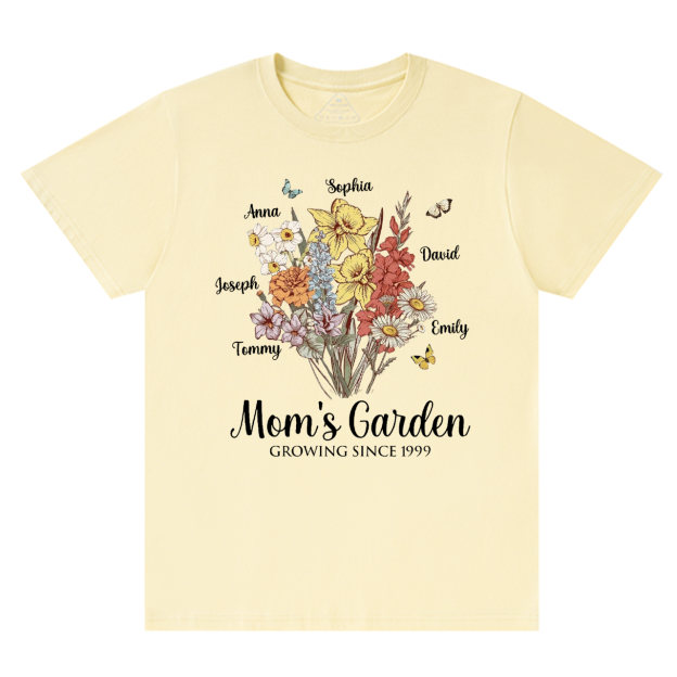Personalized Mom's Garden T-Shirts