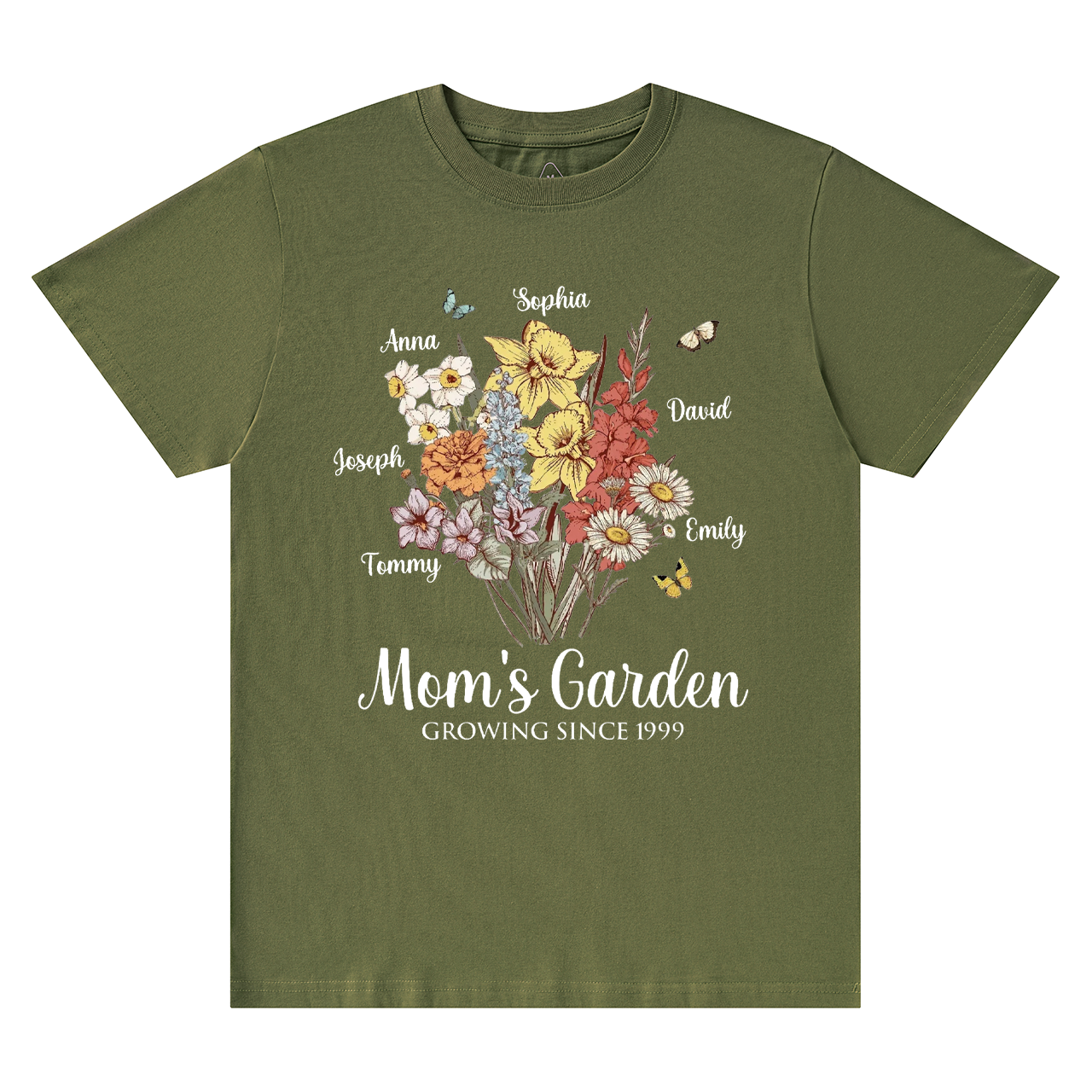 Personalized Mom's Garden T-Shirts