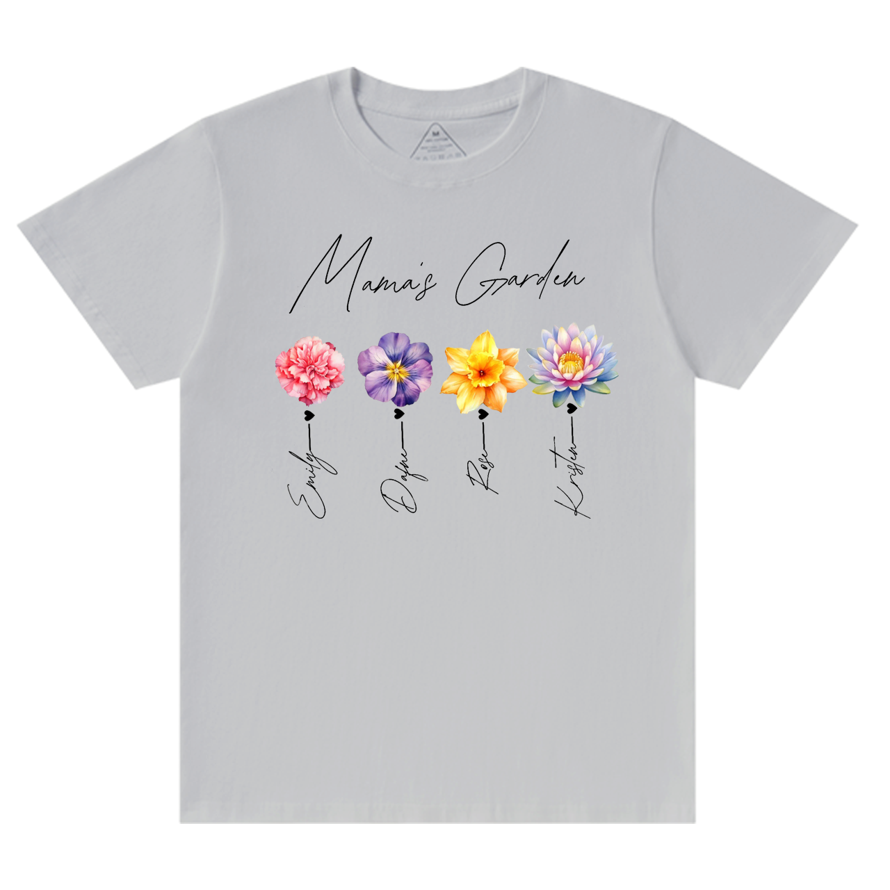Personalized Kids Name Mama's Garden T-Shirts
