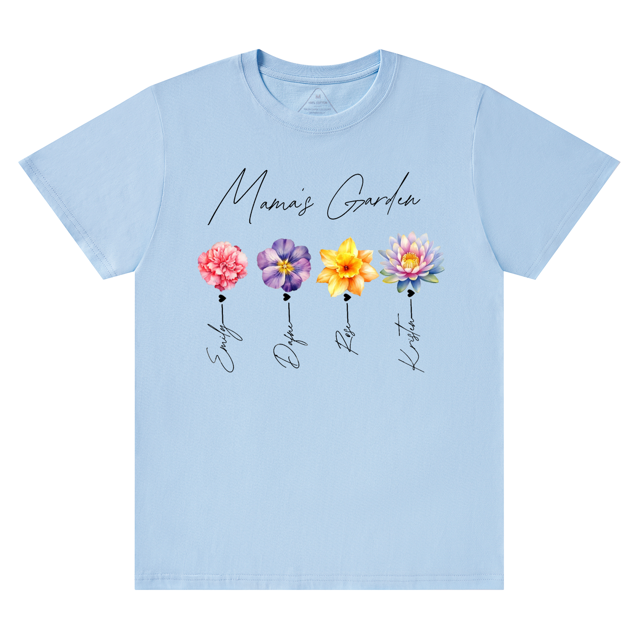 Personalized Kids Name Mama's Garden T-Shirts