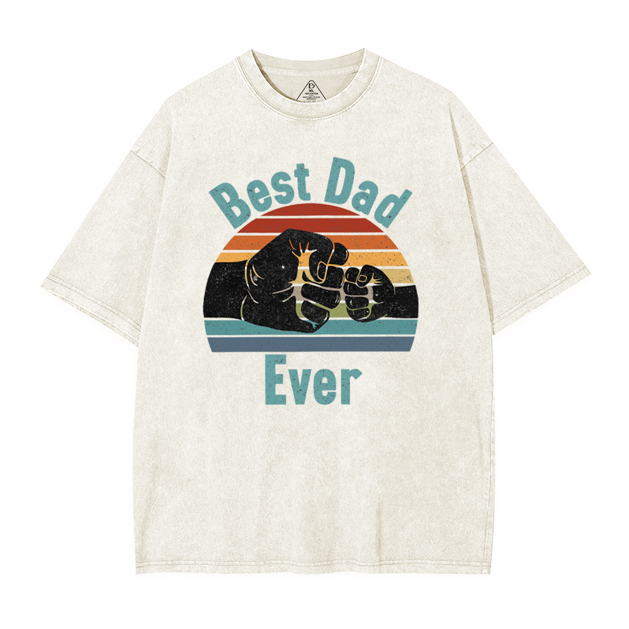 Best Dad Ever Dad Washed T-Shirts