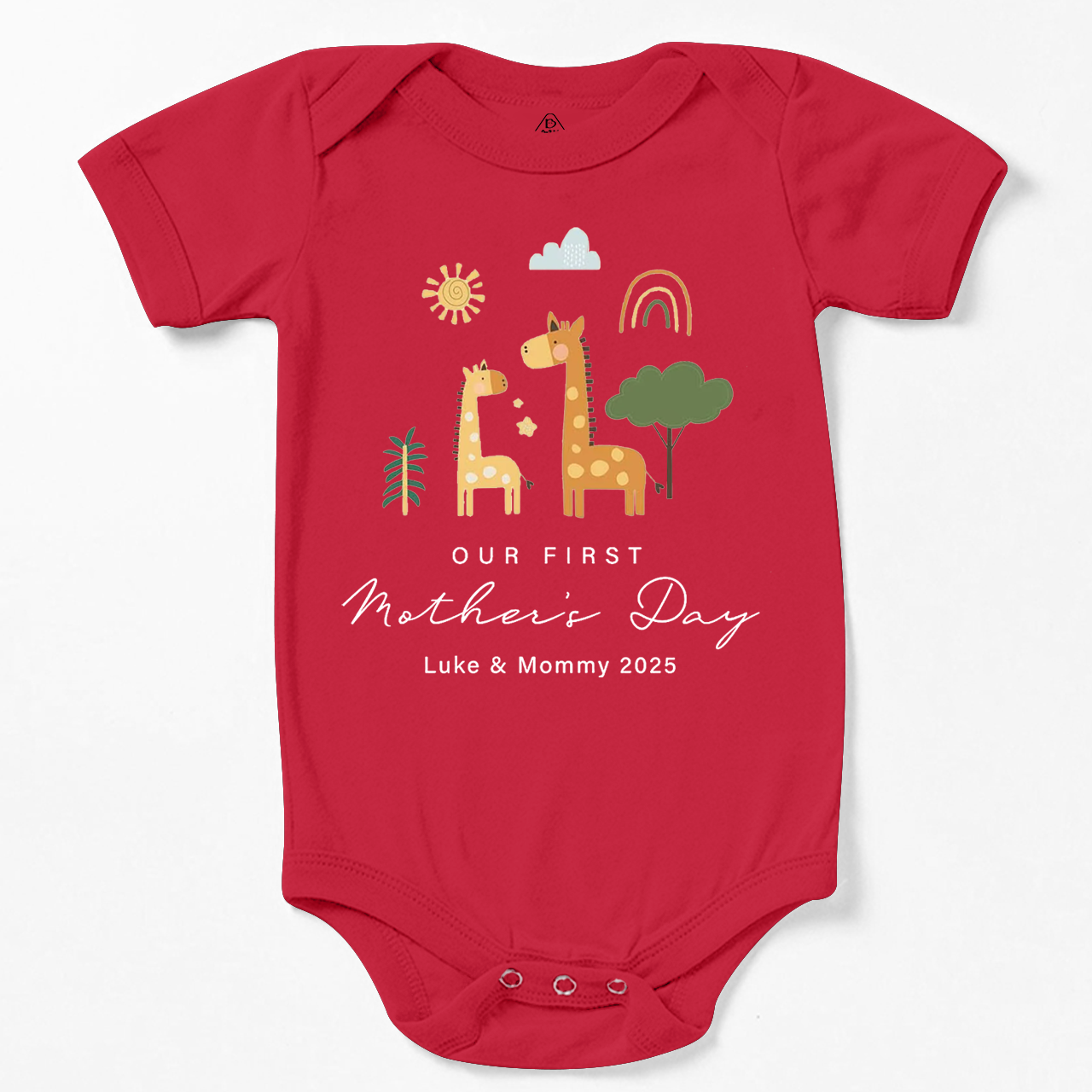 Personalized First Mother's Day Bodysuit Beepumpkin