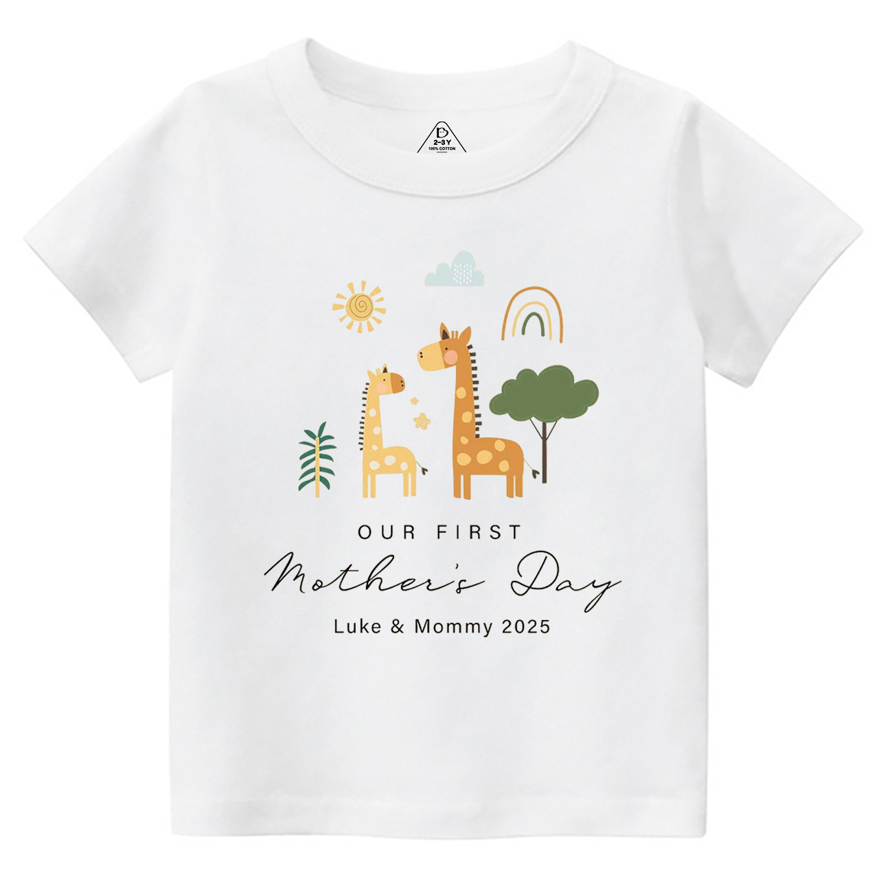 Personalized First Mother's Day Toddler&Kid's Tees Beepumpkin