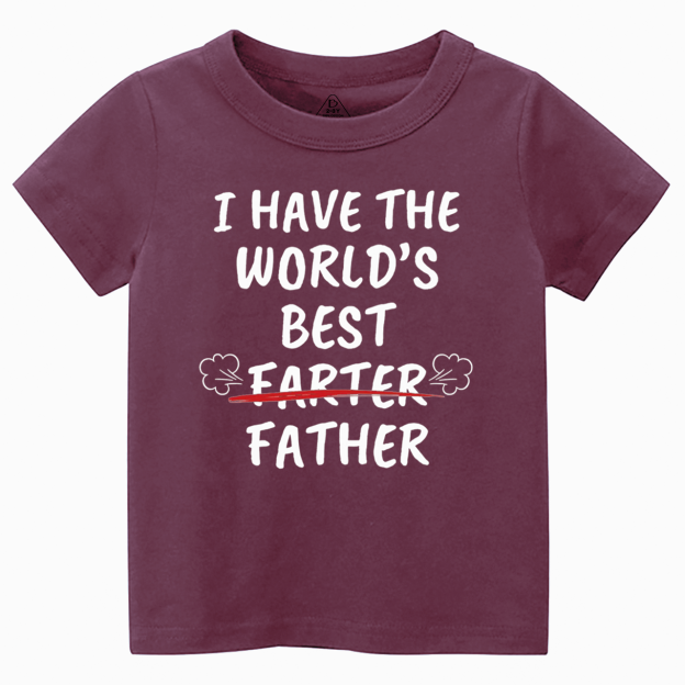 World's Best Farter Father Toddler&Kid's Tees Beepumpkin 7