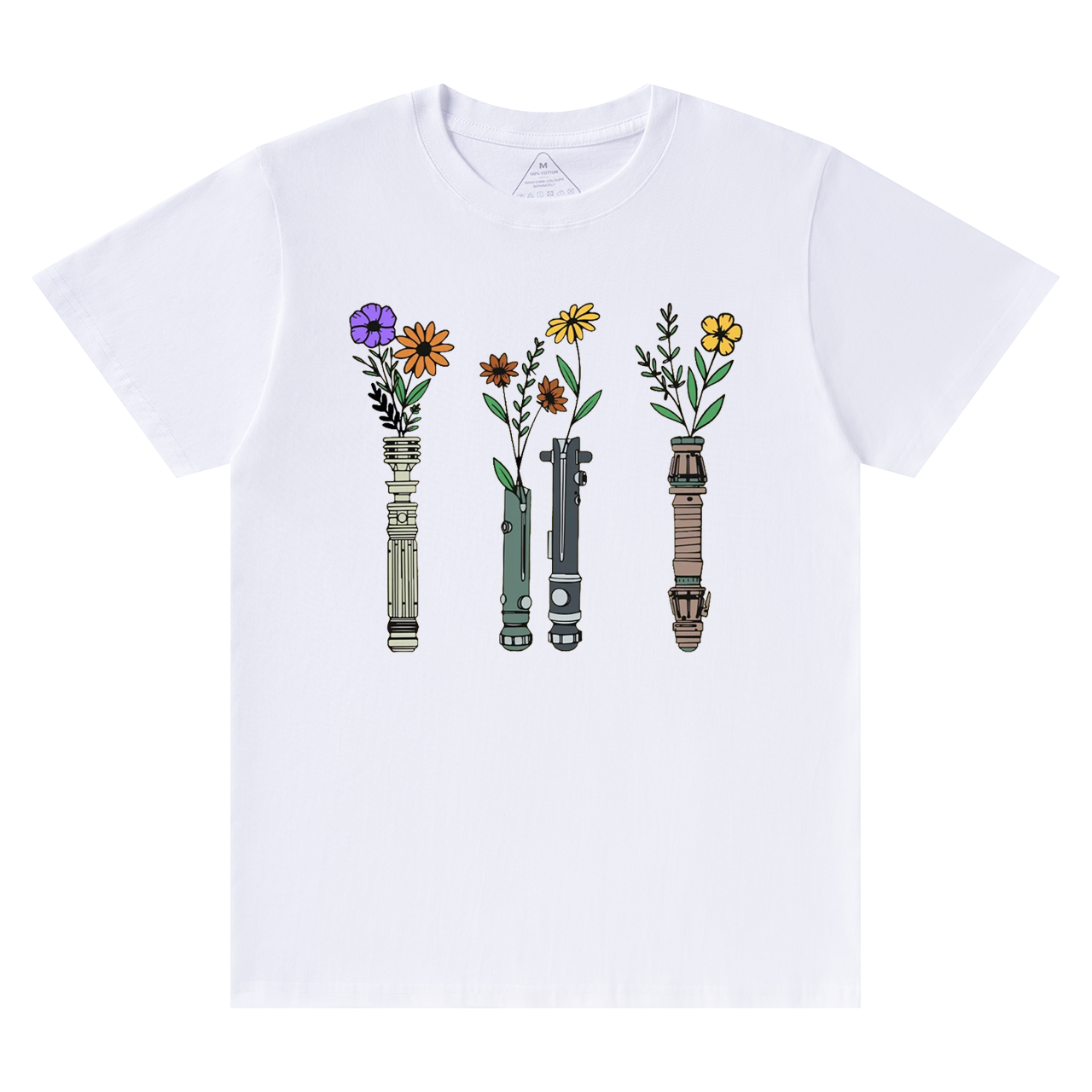 Floral Lightsaber SW Mama T-Shirts