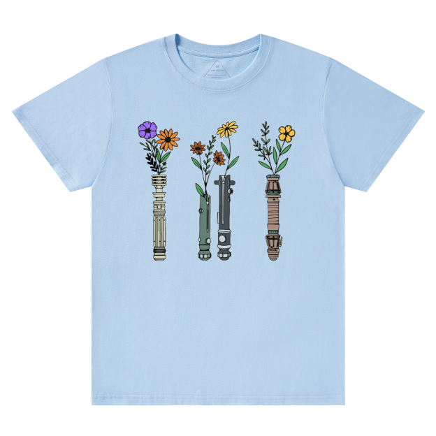 Floral Lightsaber SW Mama T-Shirts