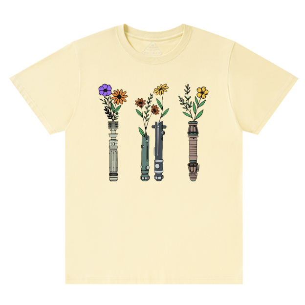 Floral Lightsaber SW Mama T-Shirts