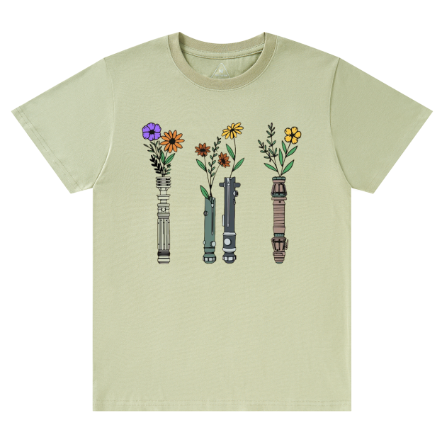 Floral Lightsaber SW Mama T-Shirts