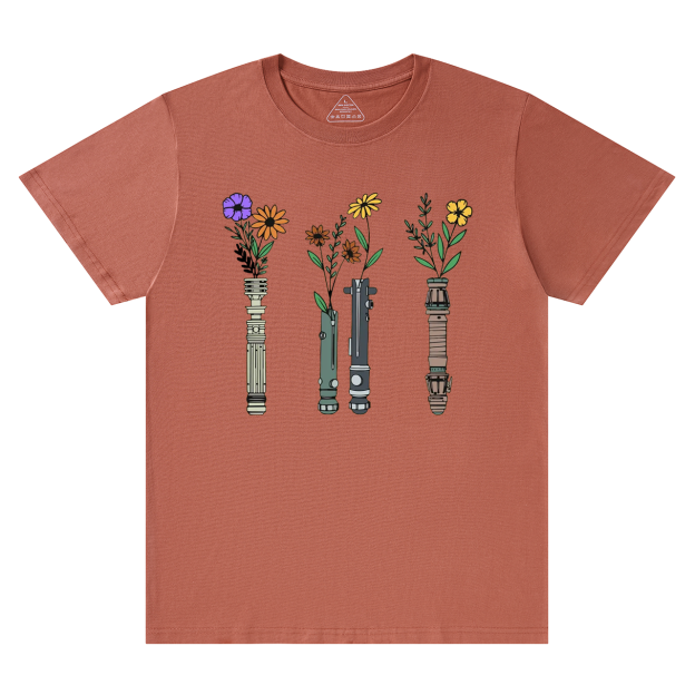 Floral Lightsaber SW Mama T-Shirts