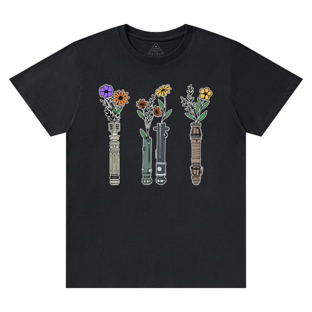 Floral Lightsaber SW Mama T-Shirts