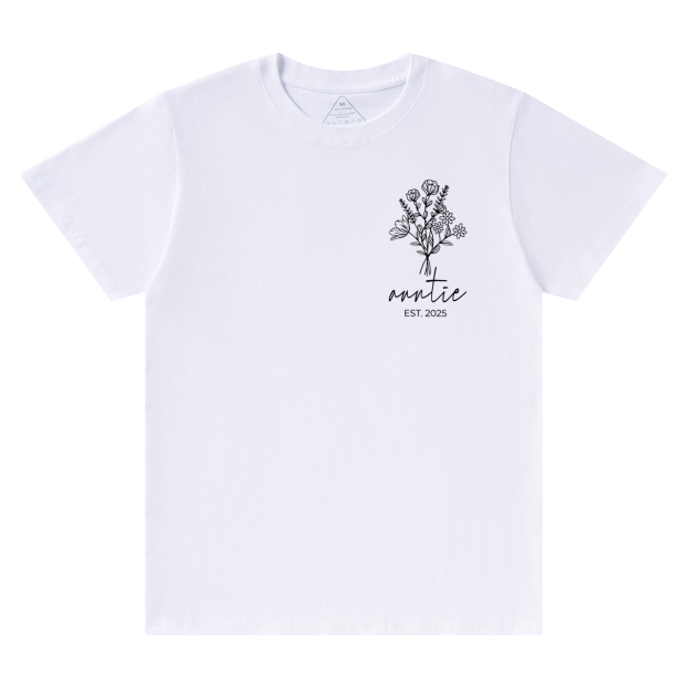 Personalize Auntie Est T-Shirts 
