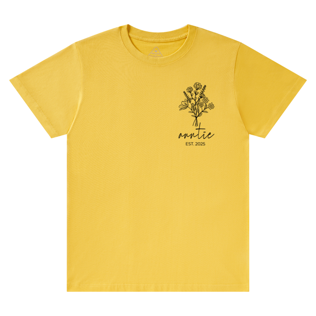 Personalize Auntie Est T-Shirts 