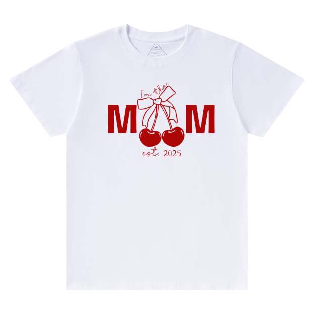 Personalized Mother's Day Cherry Bow T-Shirts