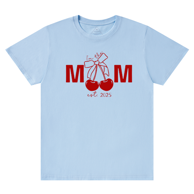 Personalized Mother's Day Cherry Bow T-Shirts