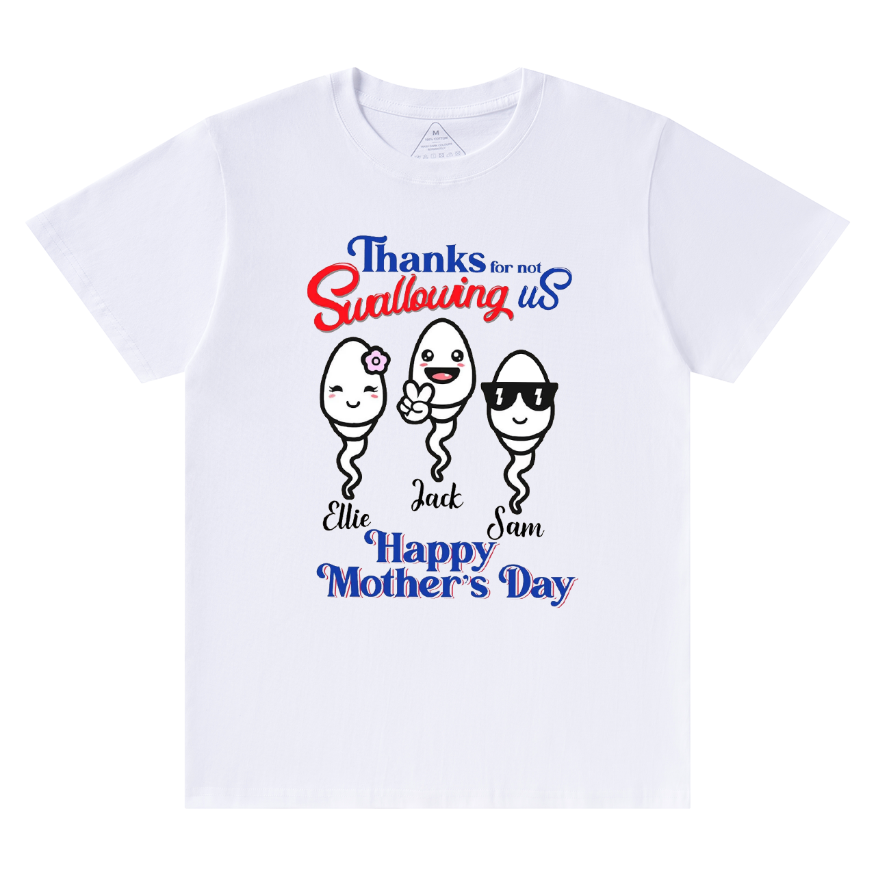 Personalized Thanks For Not Swallowing Us Mama T-Shirts