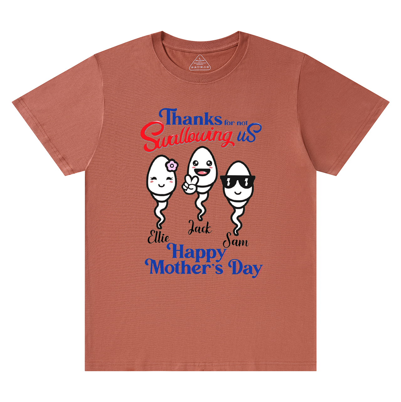 Personalized Thanks For Not Swallowing Us Mama T-Shirts