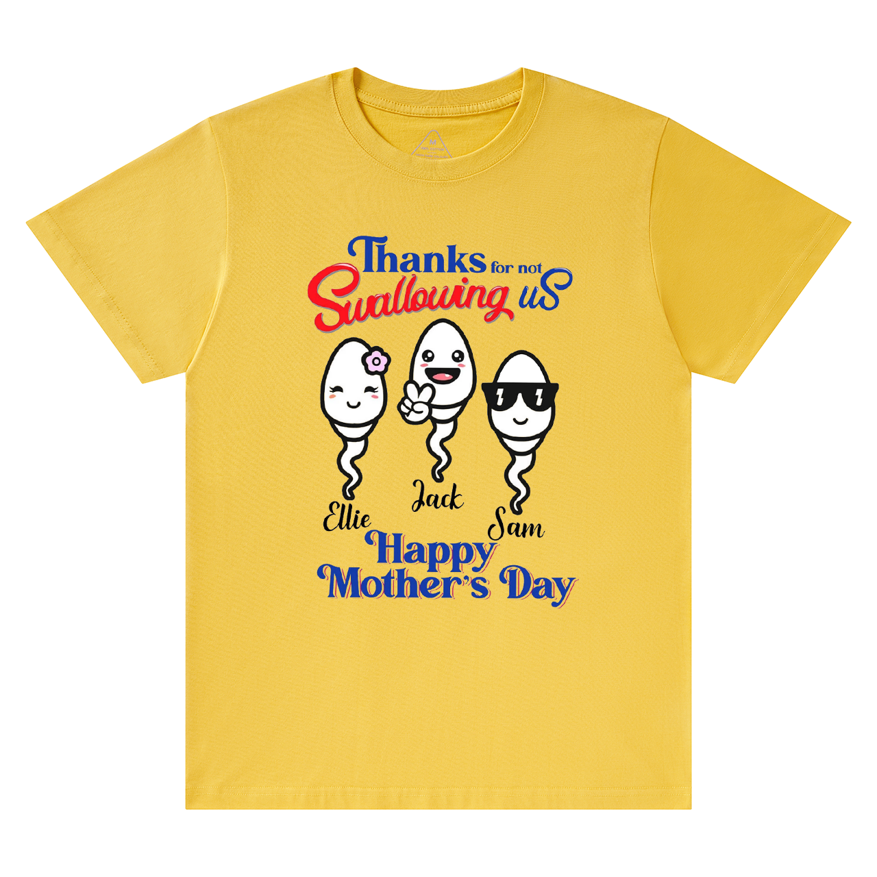 Personalized Thanks For Not Swallowing Us Mama T-Shirts