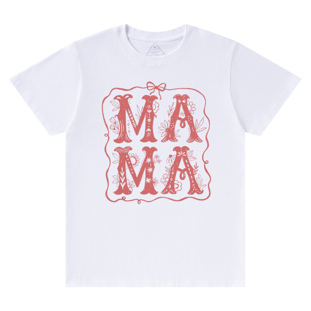 Mama Whimsical Wildflowers T-Shirts
