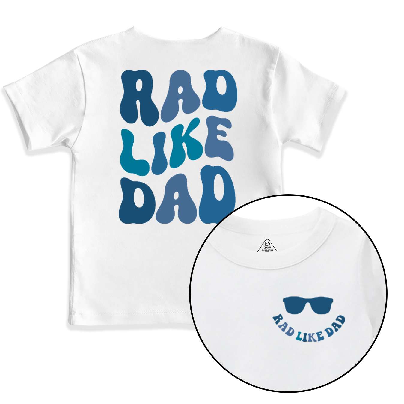 Rad Like Dad Toddler&Kid's Tees Beepumpkin