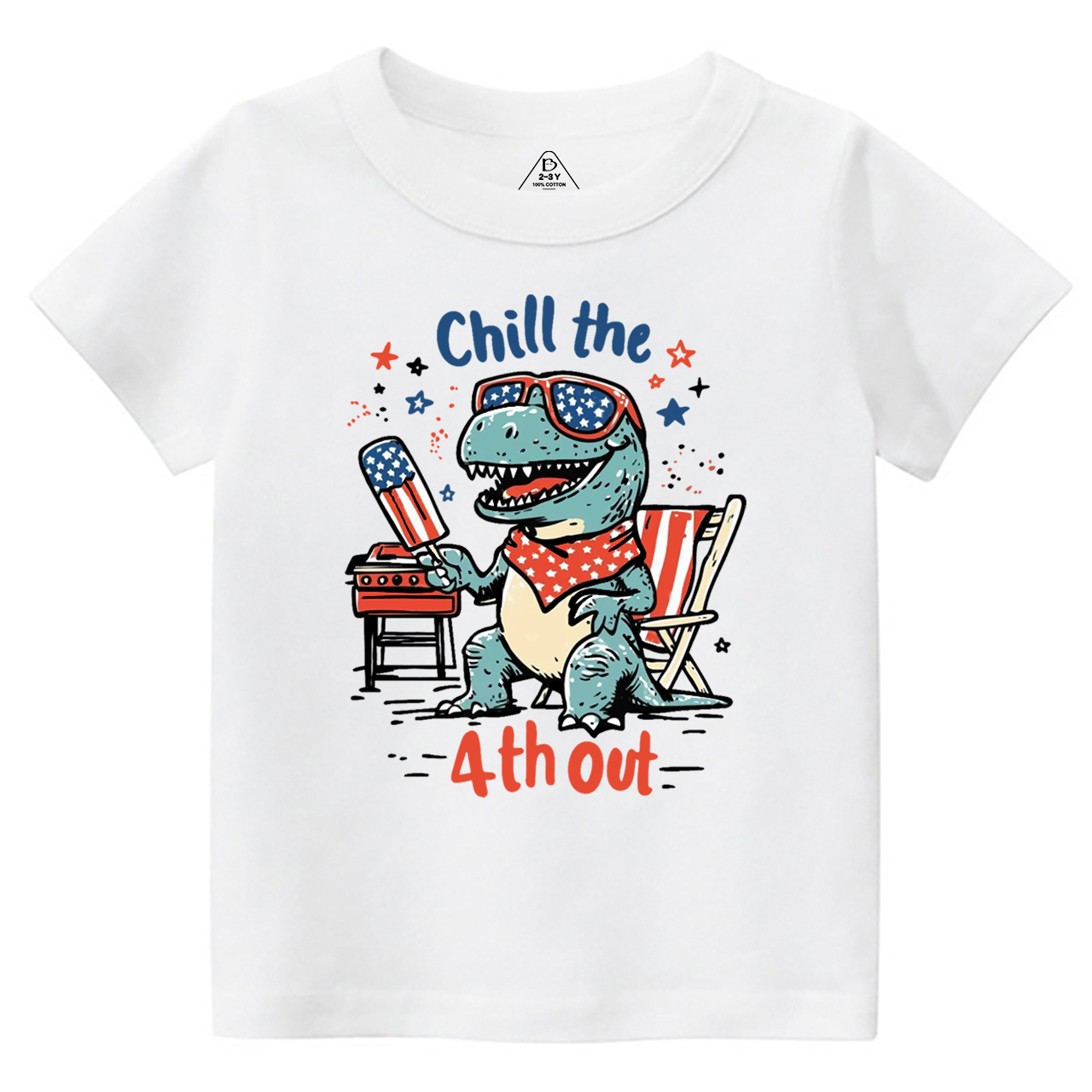 Chill The 4th Out Toddler&Kid's Tees Beepumpkin 