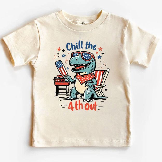 Chill The 4th Out Toddler&Kid's Tees Beepumpkin 