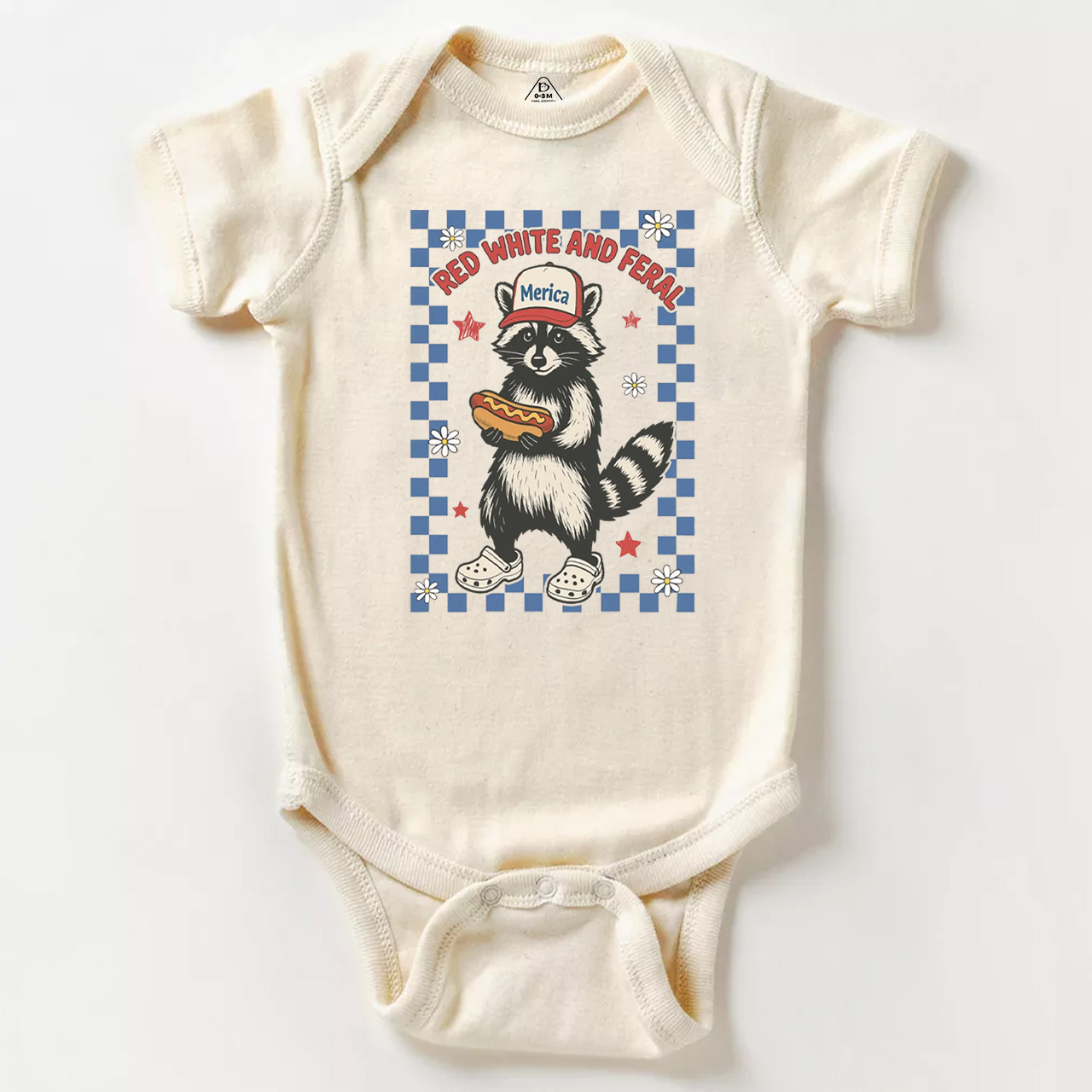 Red White And Feral Fourth Of July Bodysuit Beepumpkin