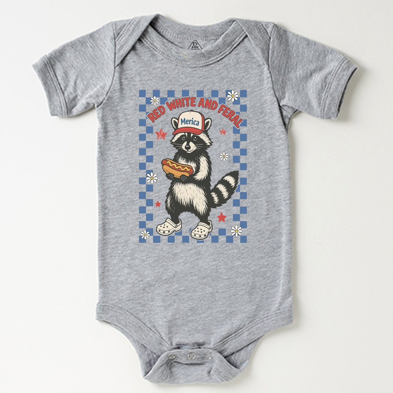 Red White And Feral Fourth Of July Bodysuit Beepumpkin