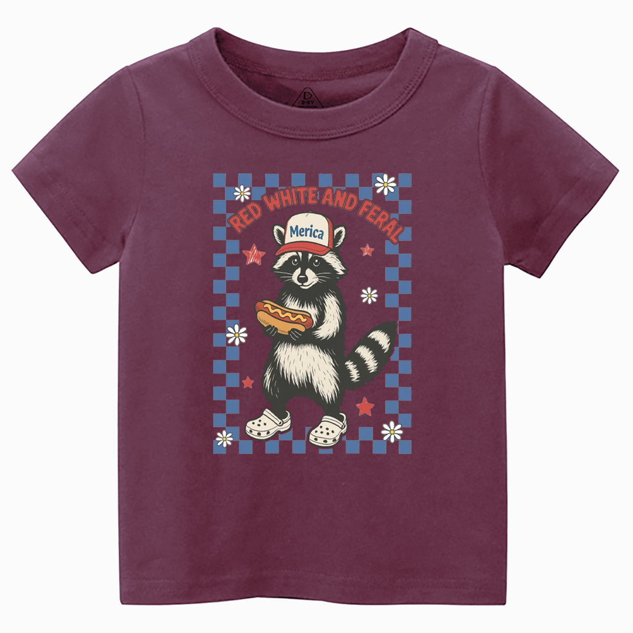 Red White And Feral Fourth Of July Toddler&Kid's Tees Beepumpkin 