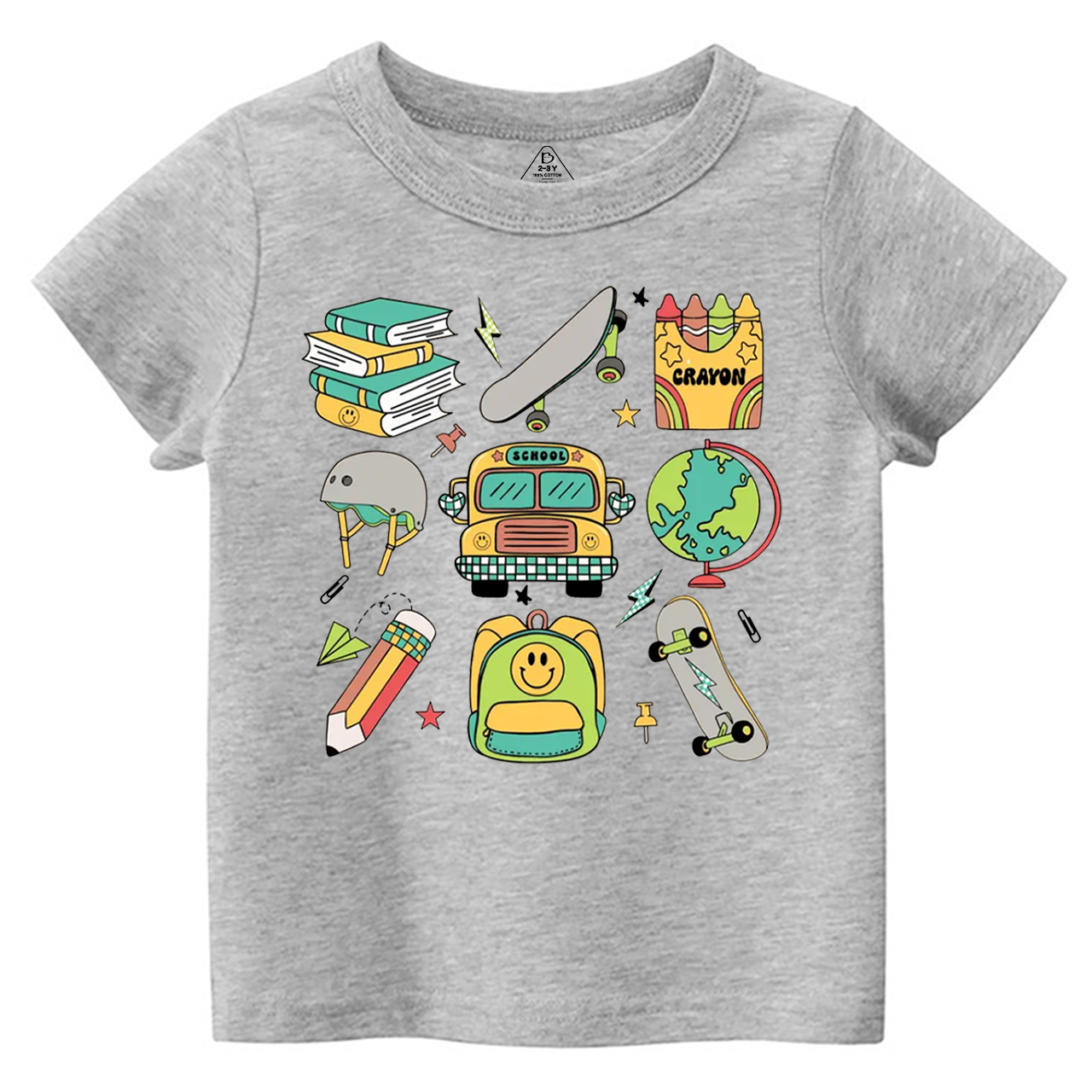 Boys Retro Back To School Toddler&Kid's Tees Beepumpkin 