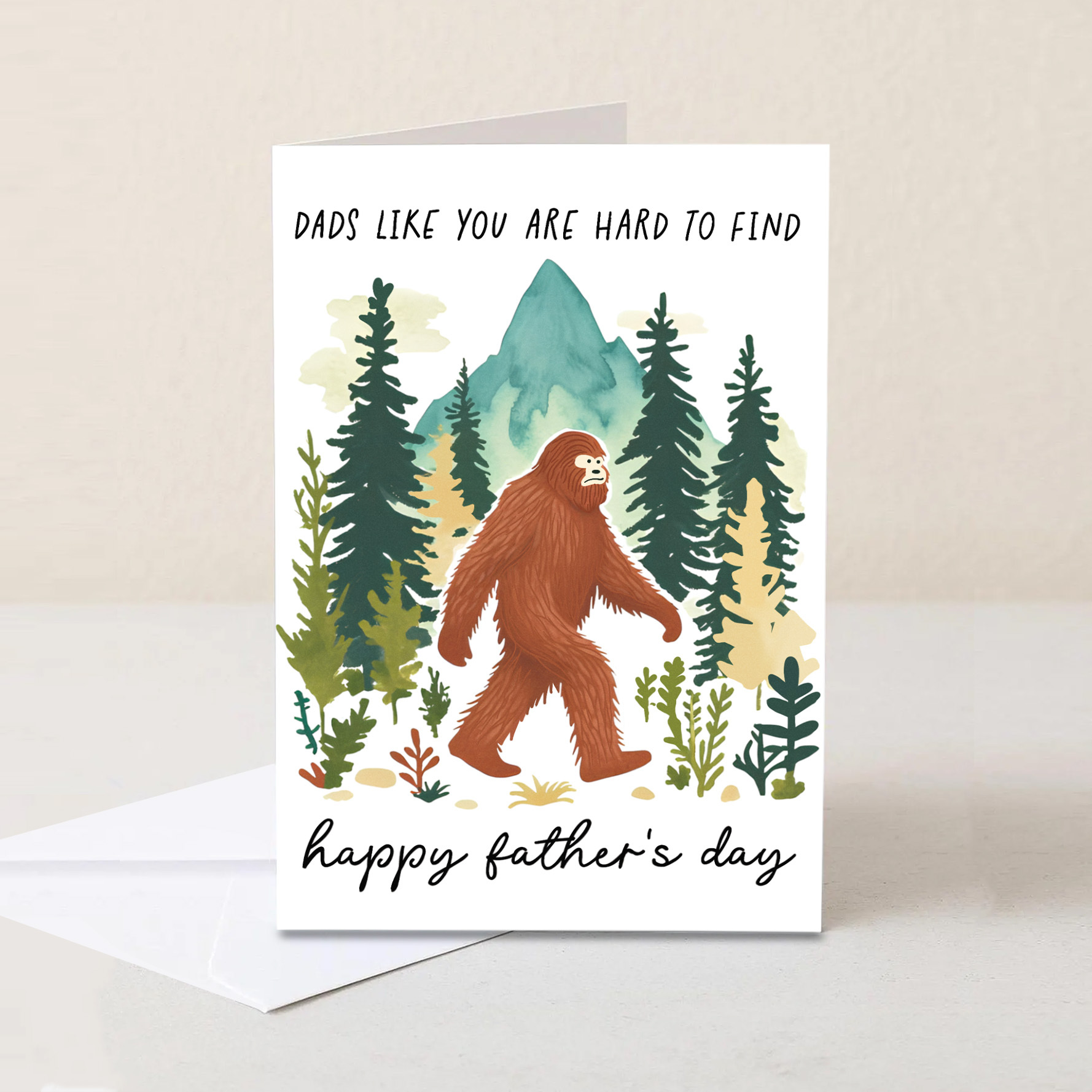 Bigfoot Father's Day Card