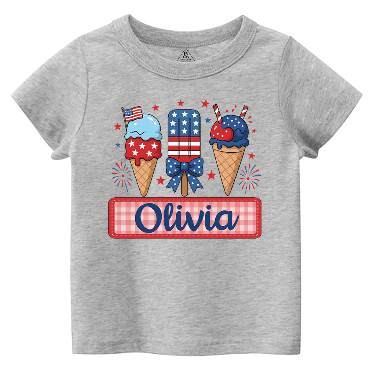 Personalized Name 4th Of July Toddler&Kid's Tees Beepumpkin 