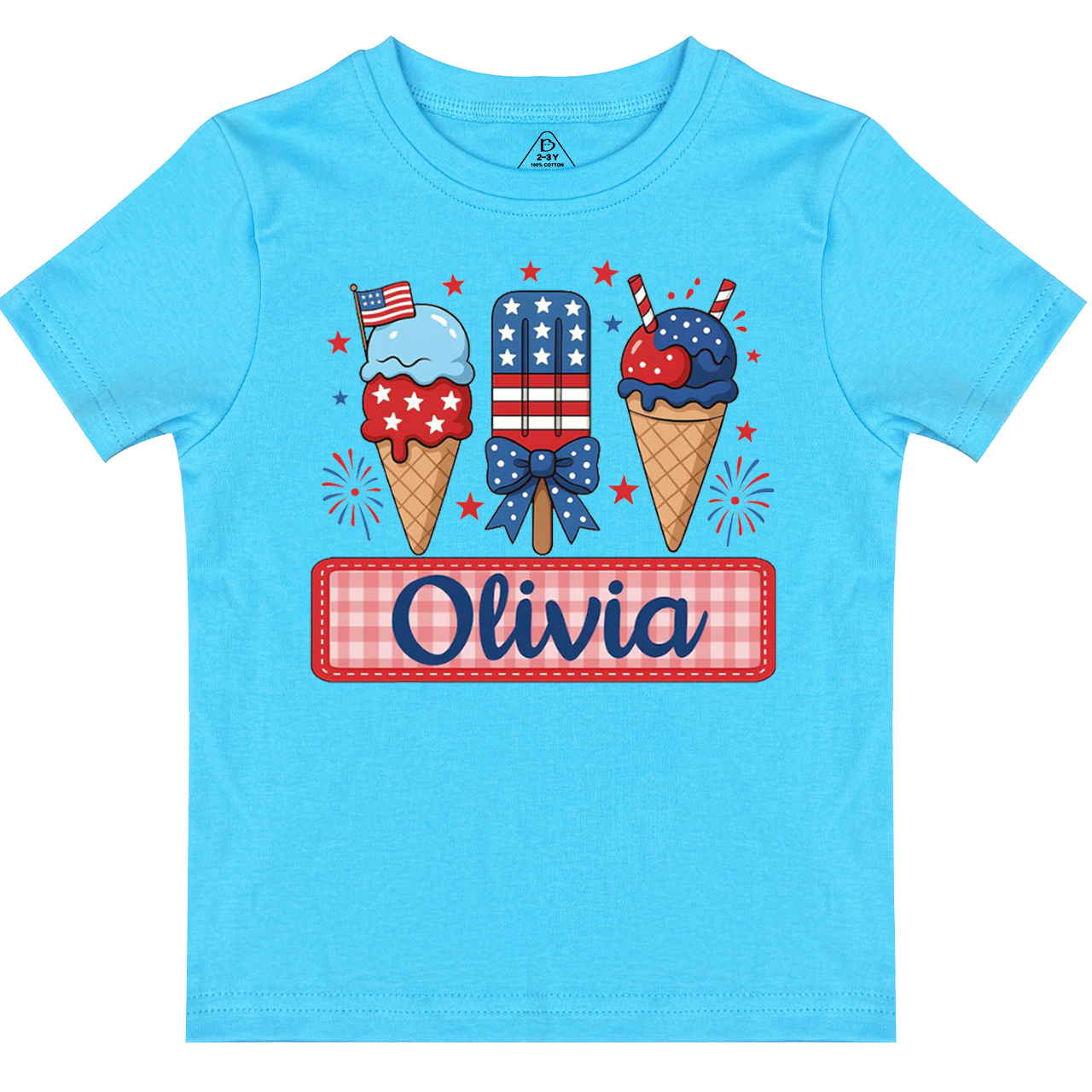 Personalized Name 4th Of July Toddler&Kid's Tees Beepumpkin 