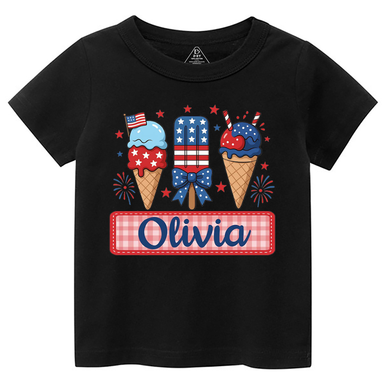 Personalized Name 4th Of July Toddler&Kid's Tees Beepumpkin 