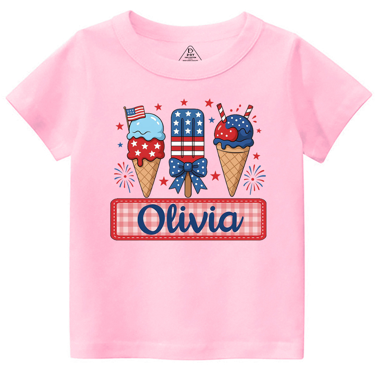 Personalized Name 4th Of July Toddler&Kid's Tees Beepumpkin 
