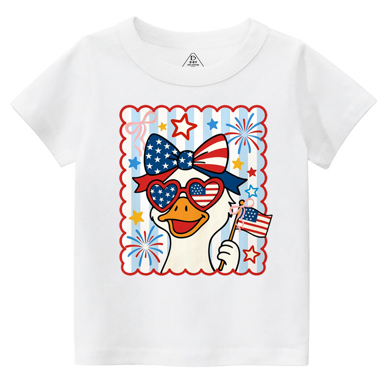Patriotic Goose Toddler&Kid's Tees Beepumpkin 
