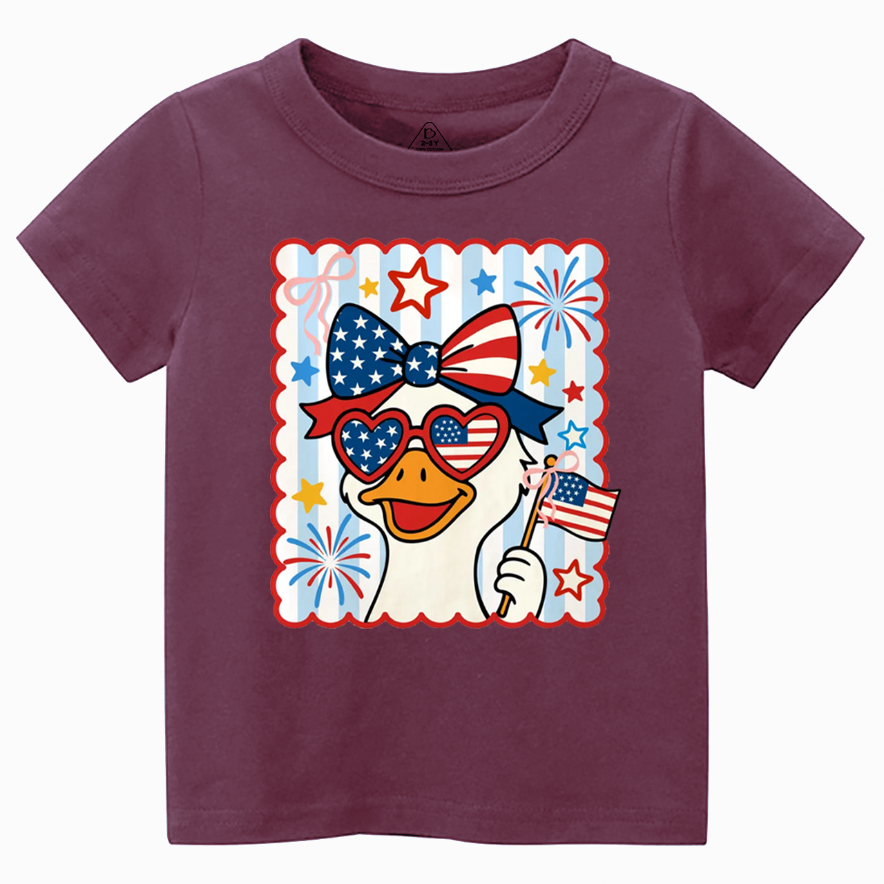 Patriotic Goose Toddler&Kid's Tees Beepumpkin 