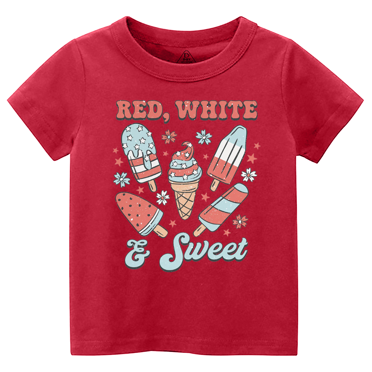 Red White And Sweet Toddler&Kid's Tees Beepumpkin 