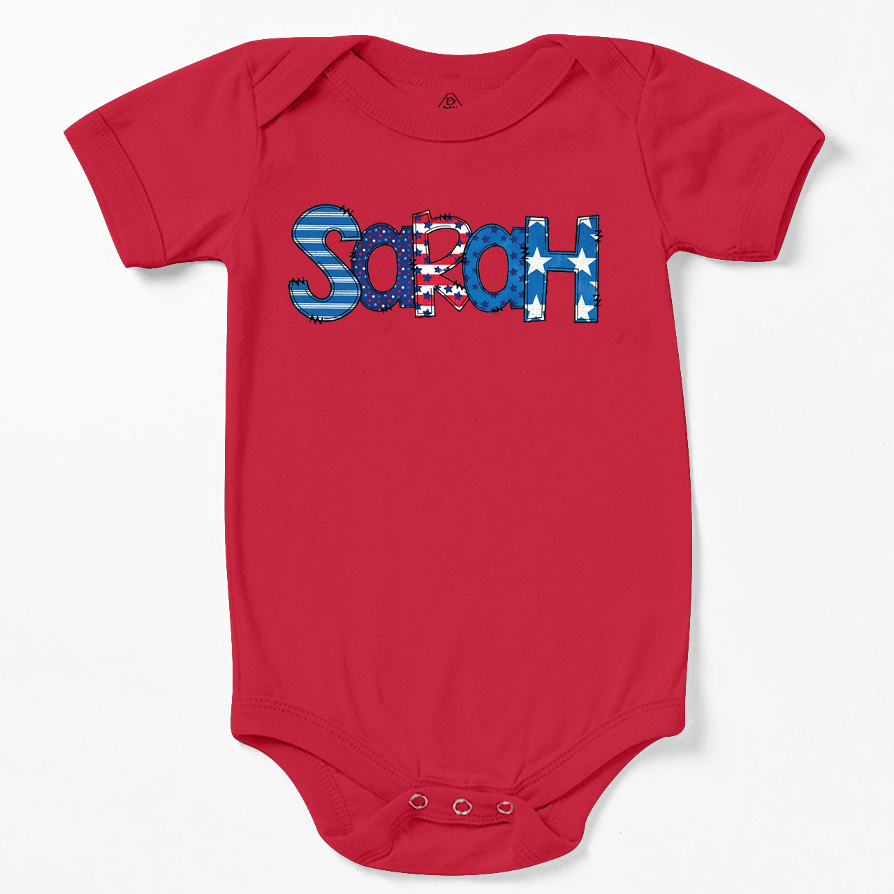 Personalized Name Fourth Of July Bodysuit Beepumpkin