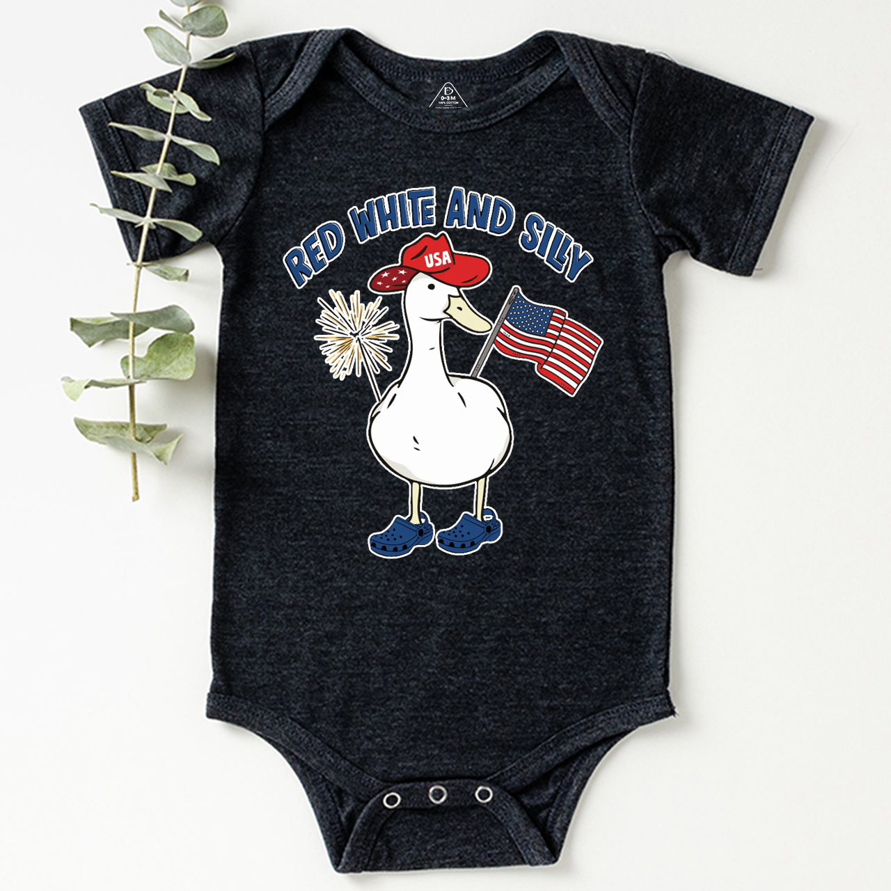 Red White And Silly Goose Bodysuit Beepumpkin