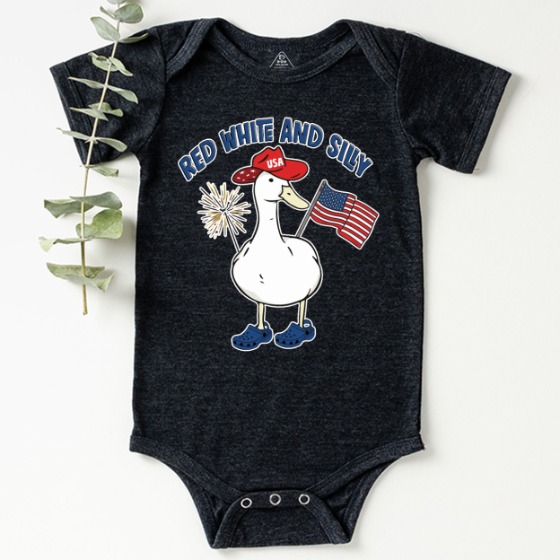 Red White And Silly Goose Bodysuit Beepumpkin