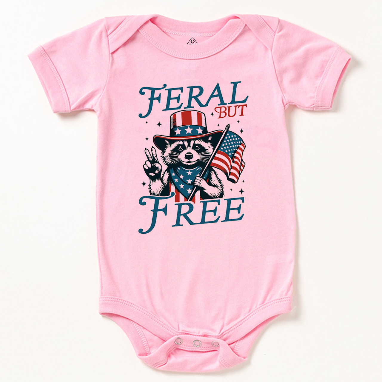 Feral But Free Fourth Of July Bodysuit Beepumpkin