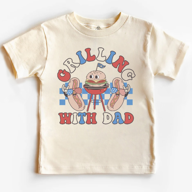 Grilling With Dad Toddler&Kid's Tees Beepumpkin 