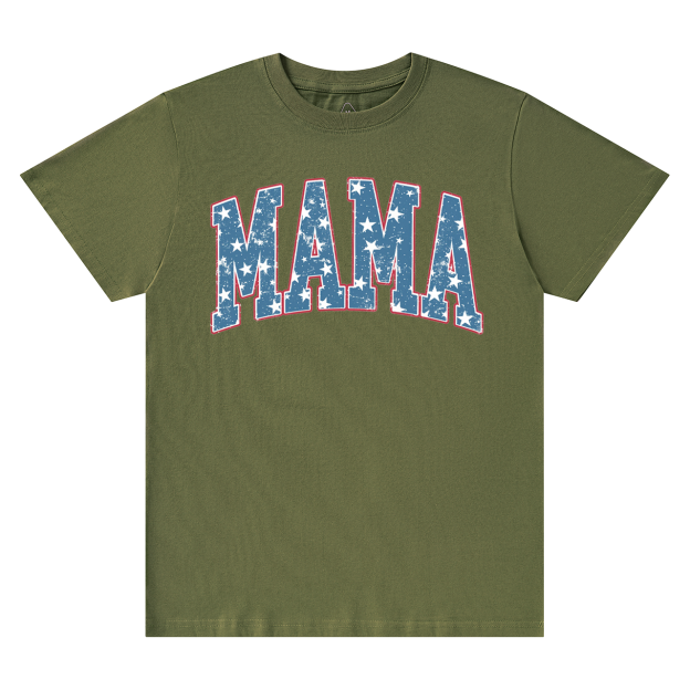 Retro USA Comfort Color Mama T-Shirts